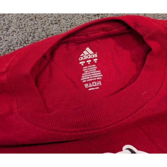 Adidas NBA Cares Red League Issued T-Shirt Men's Medium - Picture 5 of 7